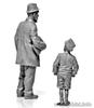 Master Box 1/35 Scale European Civilian Plastic Model Kit (2 Children and 2 Men) MB35067