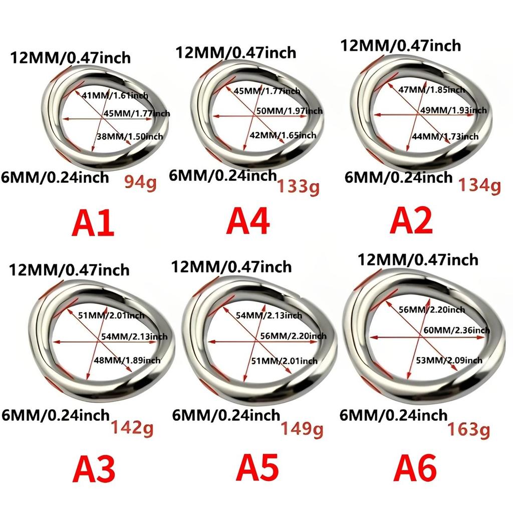Penis Ring Stainless Cock Rings Adult Products Male Sex Toys Bondage Lock Ring Sex Toys for Men Delay Ejaculation