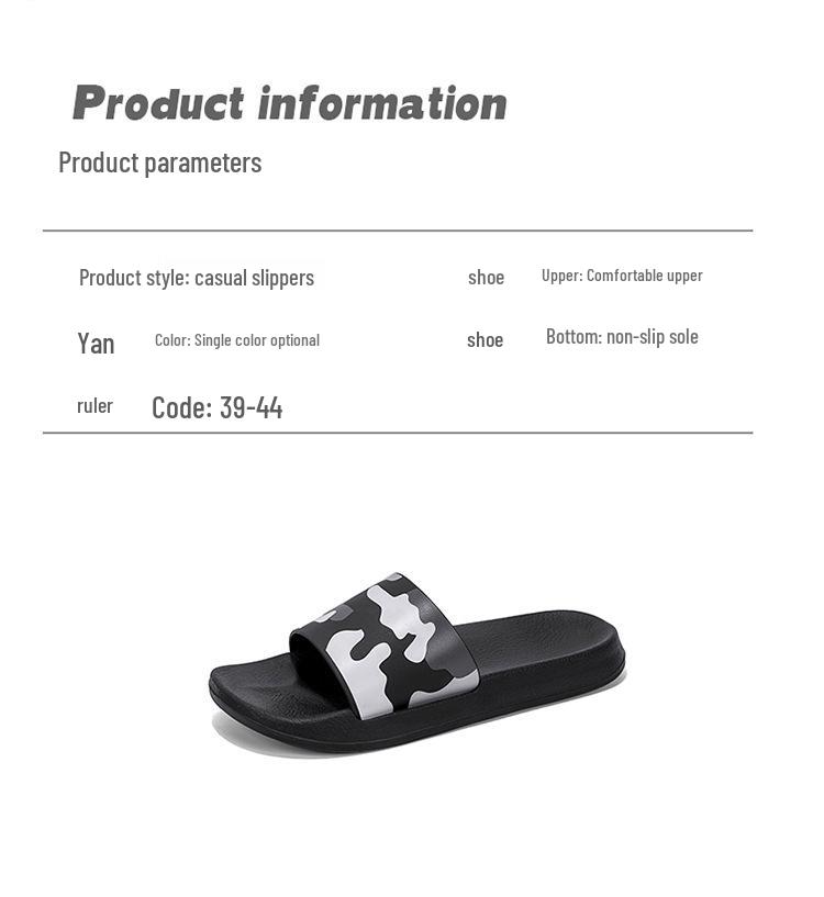 Men's Summer Trend Non-Slip Sports Flip-Flops: Odor-Resistant, Soft Bottom Beach Slippers