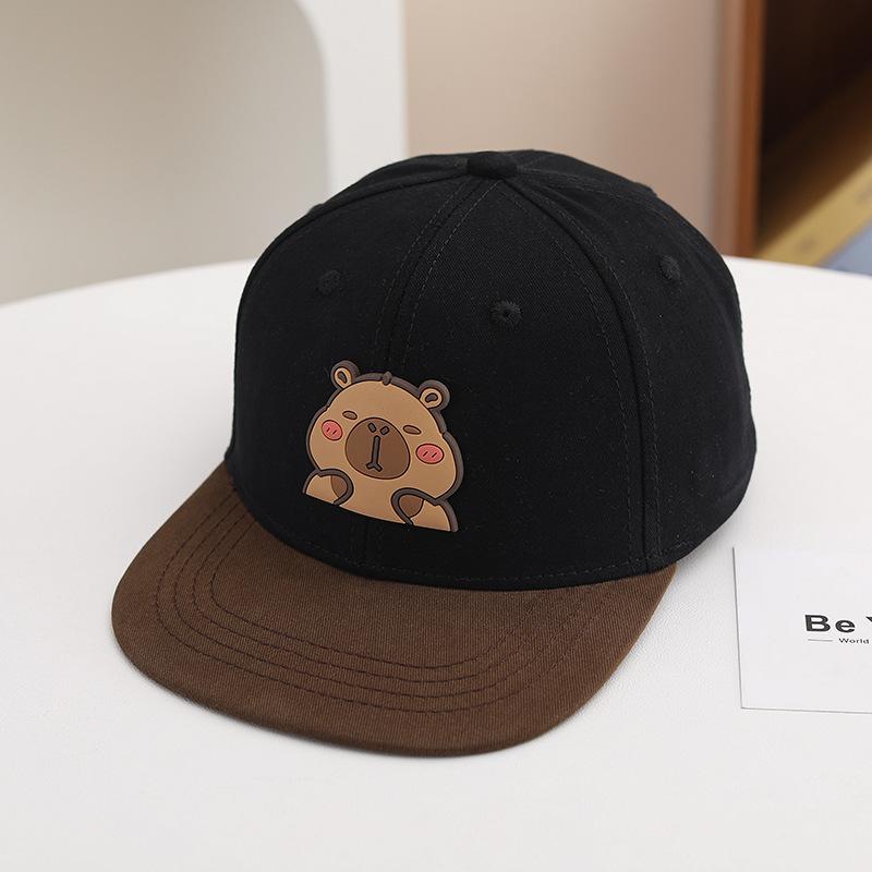 Casquette Hip-Hop Capybara Dessin Animé pour Enfants - Casquette de Baseball pour Filles - Printemps/Été - Casquette Street Dance Multicolore pour Garçons