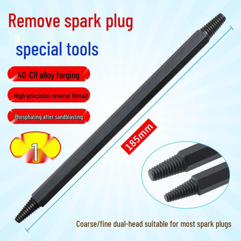Broken Spark Plug & Tap Removal Tool - Reverse Thread Cone Extractor