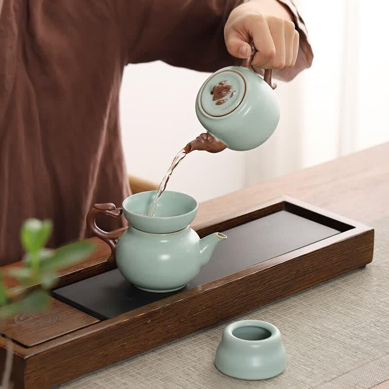 Bafangli Dragon Travels the World Ceramic Tea Set