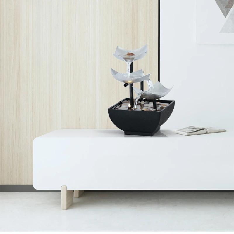 Desktop-Brunnen Homedecor Fließendes Wasser Dekoration Handwerk Büro Wohnzimmer Fließendes Wasser Brunnen Feng Shui Dekoration