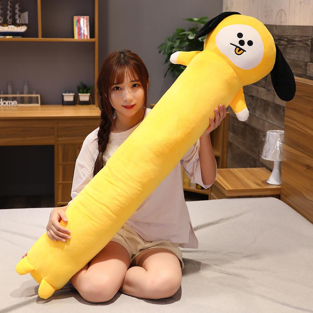 BTS подушка для сна обнимашка BT21 Kpop Мягкая подушка-кукла 90cm жёлтый