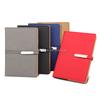 Premium PU Leather A5 Plain Notebook Diary Journal Agenda Business Custom Printing Logo 100 Sheets Long Silver Buckle