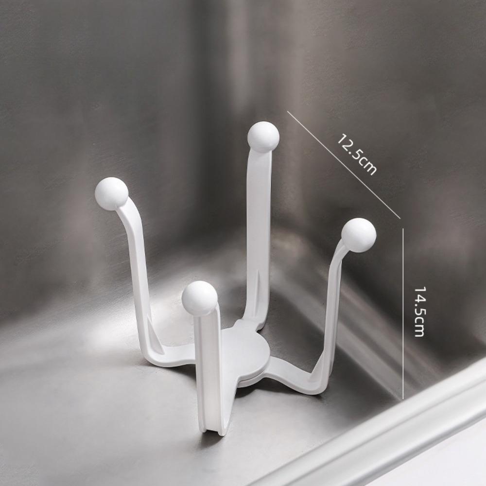 

1pc Kitchen Sink Strainer + 100 Filter Screens, Drain Rack - Durable Plastic, Open Storage Design for Easy Cleanup