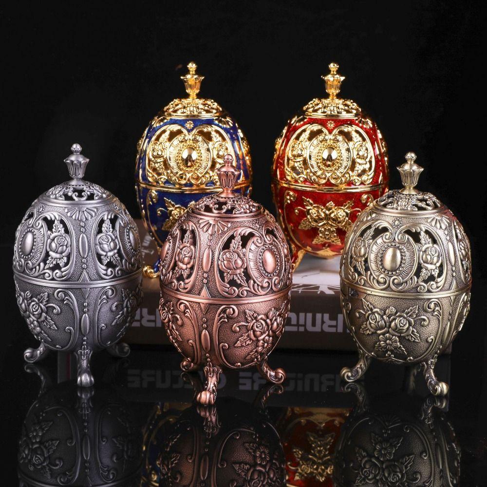 Metal Craft Flowers Incense Holder Heat-resistant Unique European-style Incense Stove Vintage Incense Holder Bedroom