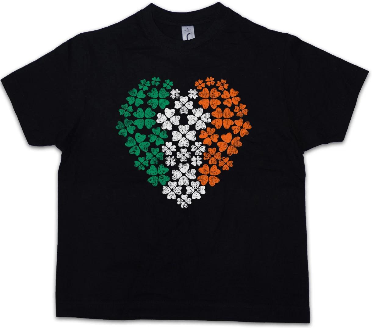 IRISH CLOVERLEAF HEART Kids Boys kids boys T-Shirt Cloverleaf Ireland Runes Rune 100