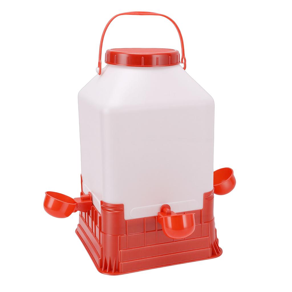 Chicken Waterer 10L Large Capacity Easy to Clean Manual Chick Drinker Waterer for Poultry Feeding