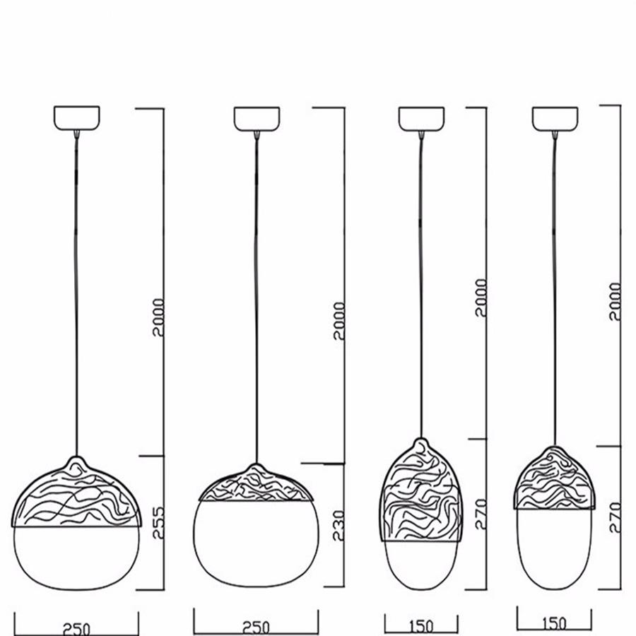 E27 Nordic White Glass Pendant Lights Restaurant Globe Glass Ball Pendant Lamp Dining Room Kitchen Hanging Lamp Decor