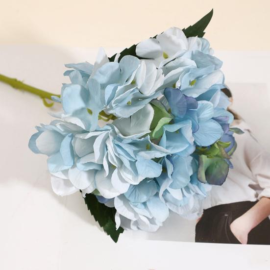 14,5 Zoll Große Künstliche Hortensienblume mit Langem Stiel Real Touch Hortensien Künstliche Blumen für Heimparty-Dekoration Florale Arrangements Hochzeits-Tischdekoration