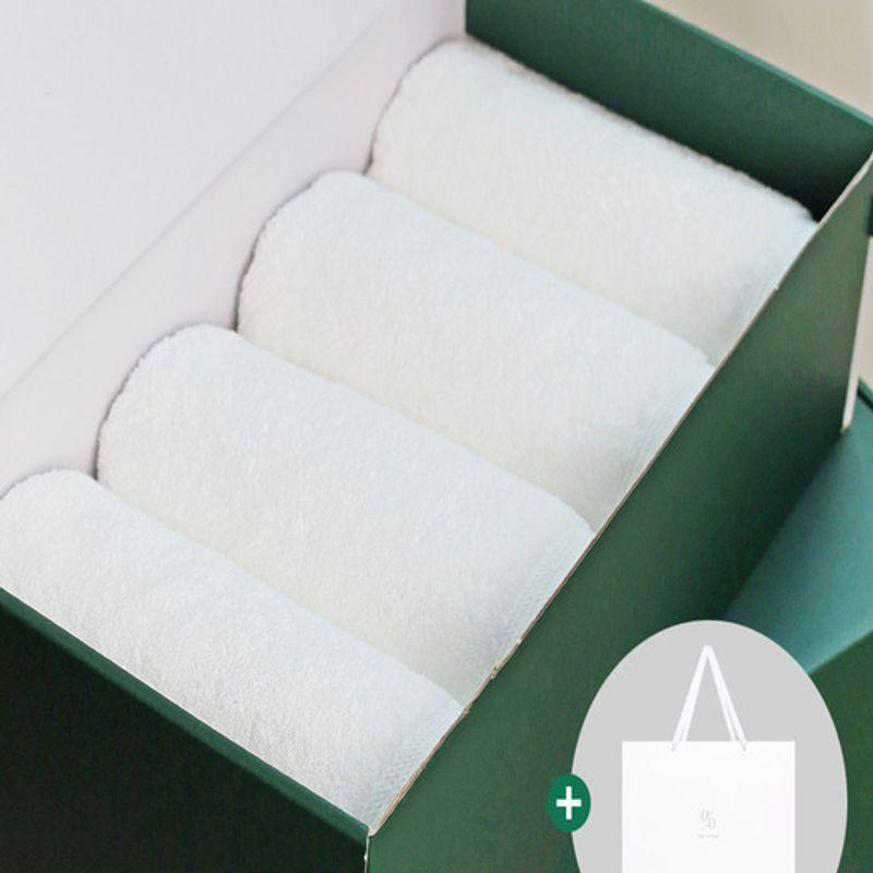 Songwol Towel 1% Linen 190g 30 count combed yarn towel 4P