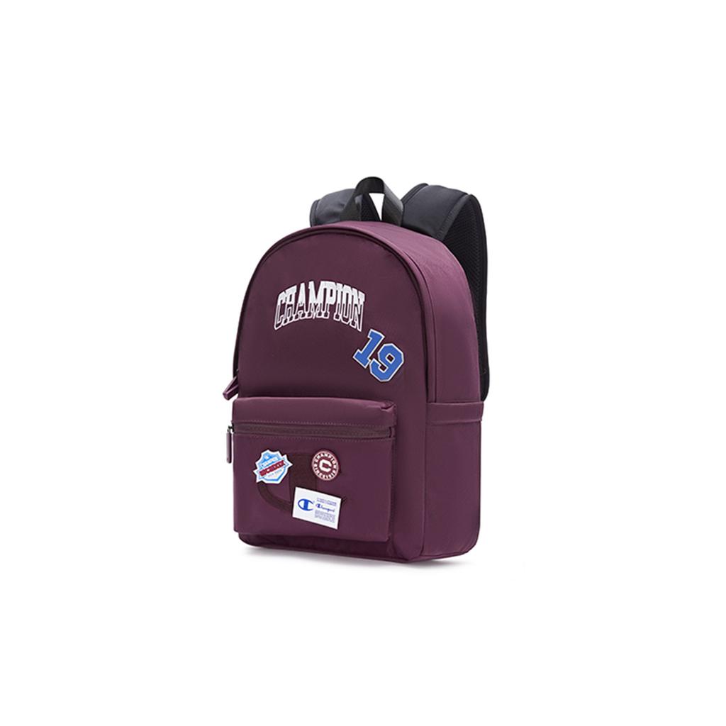Champion Campus Tear Bag C-Logo Badge Velcro Campus Casual Sports Zipper Fabric Backpack Medium Unisex backpack U4AACPU04