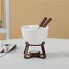 Ceramic Cheese Bowl Chocolate Fondue Melting Furnace Hot Pot Stove Dining Plate Dessert Plate Heated Insulation Tray Cheese Pot