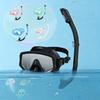 XIAOTREE Adult Snorkeling Mask and Snorkel Set, Tempered Glass, Full Dry Snorkel, Professional Panoramic Snorkeling Gear