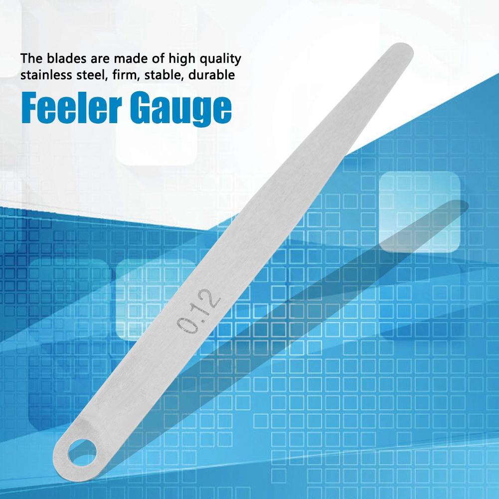 5pcs 0.12mm Thickness Feeler Gauge Metric Filler Thickness Gage Measurement Tool (0.12mm)