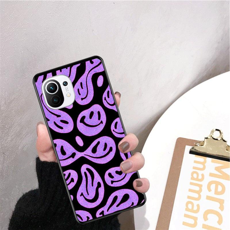 Trippy Smiley Phone Case for Xiaomi 12 Mi 10T 11T 11 Pro 10 10T 11 lite 10pro 11Ultra Poco X3 Pro Poco F3 M3