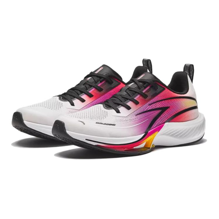 Anta Kids Hailang GT Comfortable Versatile Non-Slip Wear-Resistant Low-Top Running Shoes Kids running shoes White Black Red 312435592-4