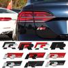 ARQWZ1 3D Car Front Grille Trunk Emblem Sticker For R Rline Logo Badge Stickers Volkswagen Polo Passat Golf Jetta Polo Touran CC T-ROC