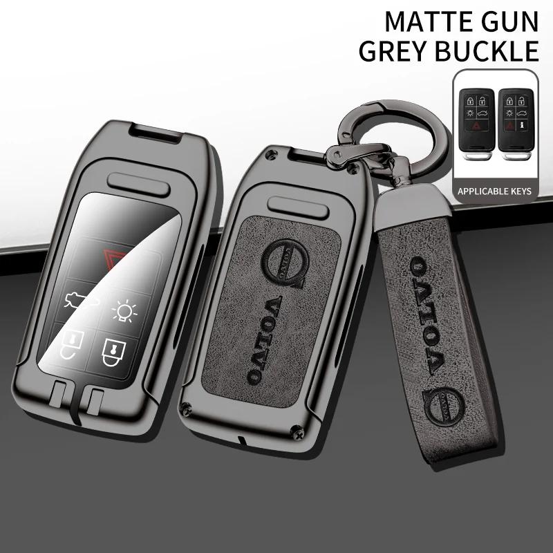 AABBG1 For Volvo XC40 XC60 XC70 XC90 V40 V60 V70 V90 S40 S60 S80 S90 C70 Car TPU Zinc Alloy Key Case Bag Car Key Chain Metal Key Shell