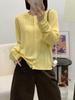 Women's Crochet Hollow Sweater - High-Quality Imitation Wool, Loose Fit, Spring/Autumn Base Layer