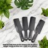 4-Pack Black Hair Combs Set – Durable, Heat-Resistant Flat Top and Fading Combs for Barbers, Stylists & Home Use, Anti-Static, Versatile, Ergonomic