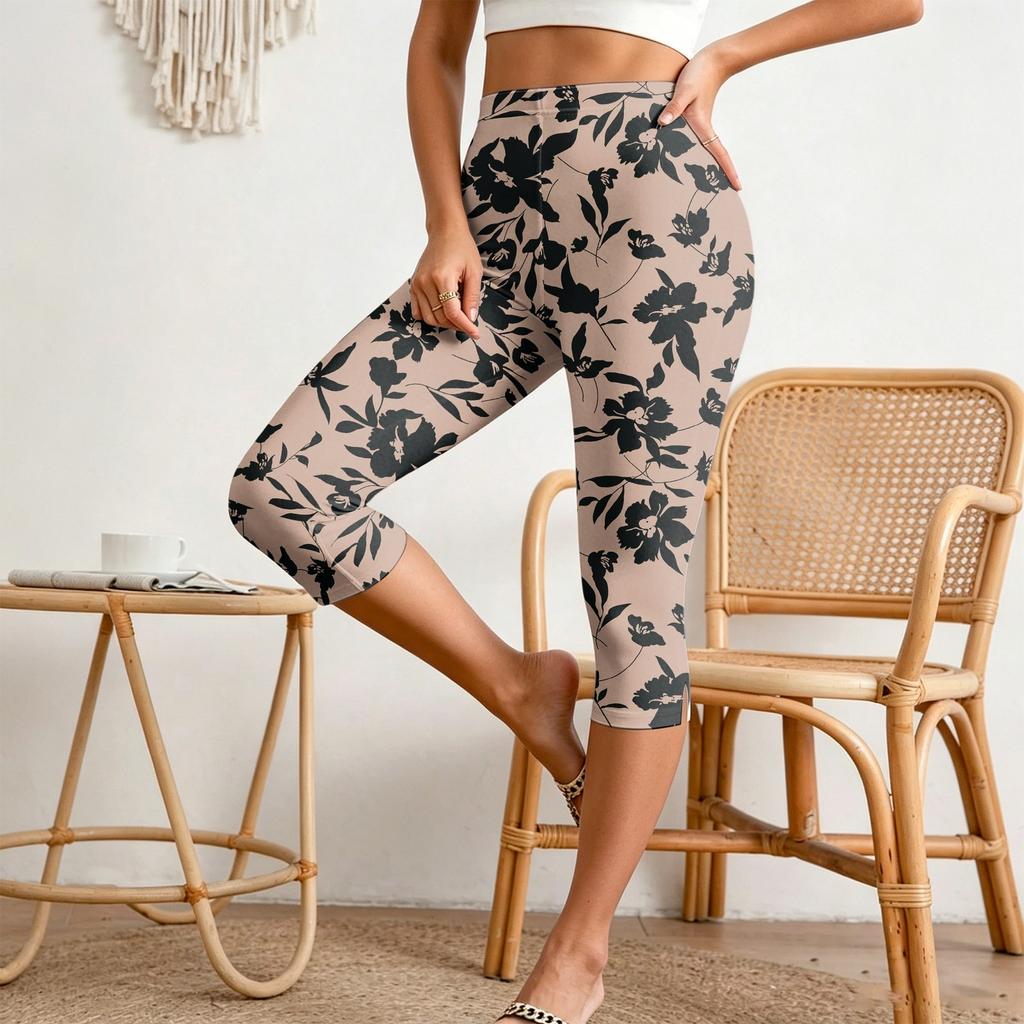 Women's Casual Pleated Pants with Elastic Waist, Slim Fit, Split Hem