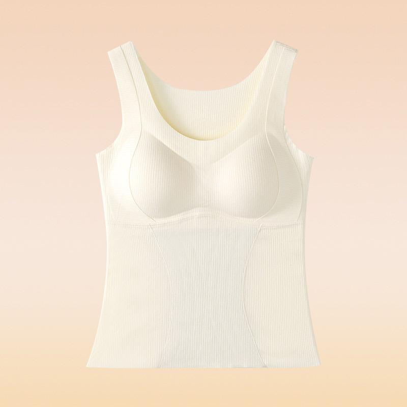 

German velvet heating and warm vest with chest pad thickened to protect the belly and warm ginger camellia oil antistatic silk wool base 2xl(recommended 67.5-75kg )