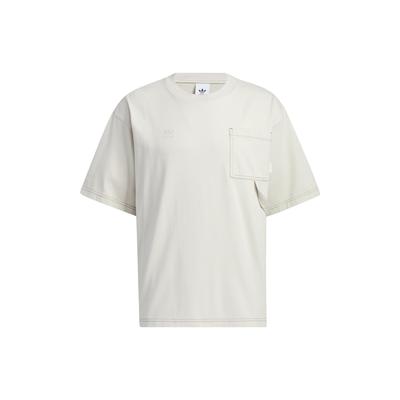 Solid Color Logo Embroidery Pocket Sport Round Neck Short Sleeve T-Shirt Men Tops Clear-Brown HY7244