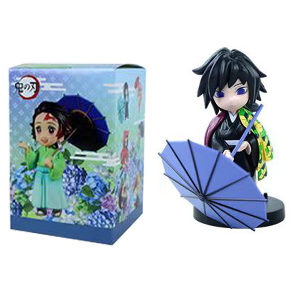 Hot Demon Slayer New Character Peripheral Plum Rain Series B Figure Car Model Ornaments Collectibles Christmas Gifts
