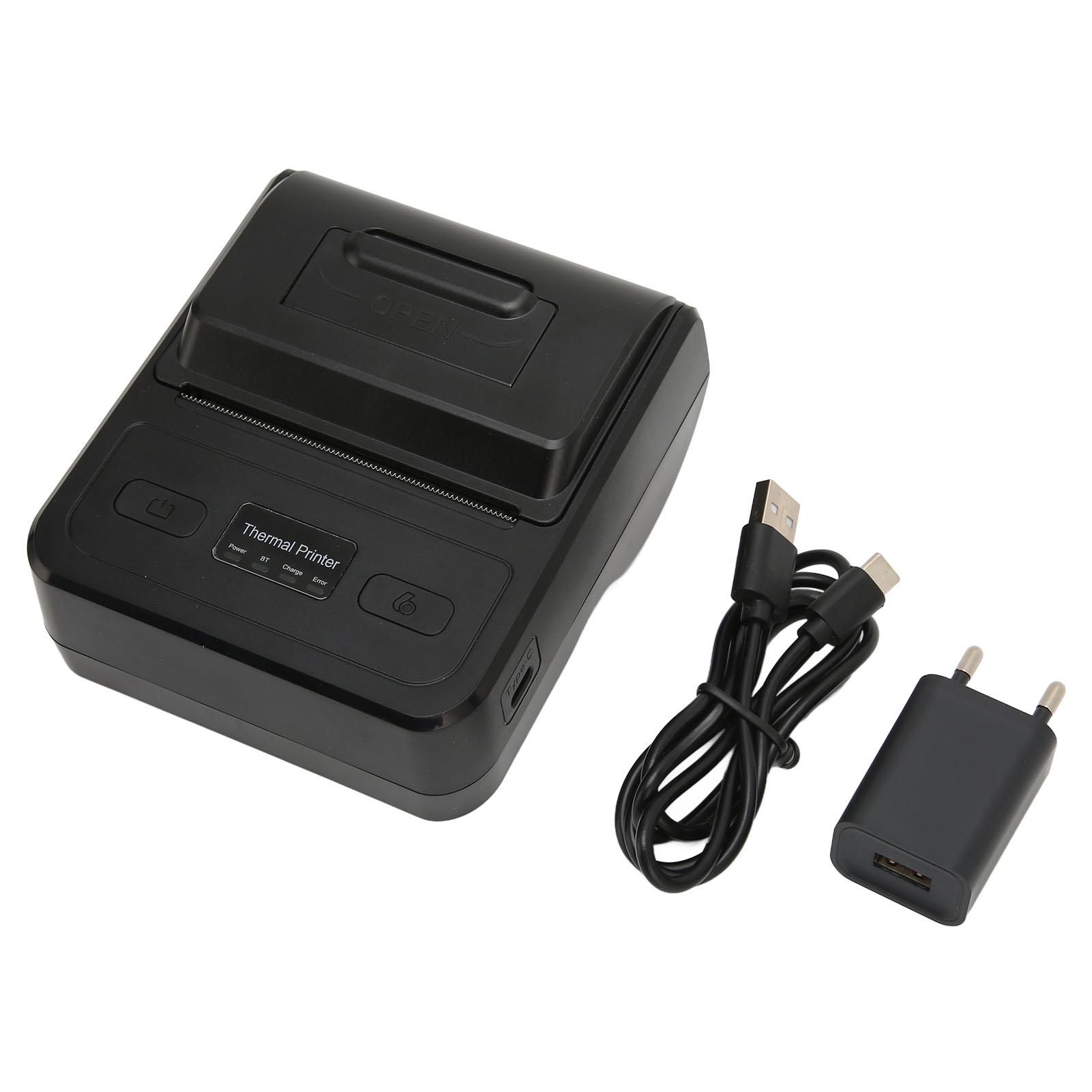 

Thermal Label Printer Fast Printing Large Capacity Type C Interface 2000mAh Battery Label Printer for