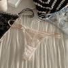 Transparent Underwear for Women Bow Panties Mesh Lace Briefs Sweet Flower Lace Thong  Comfortable
