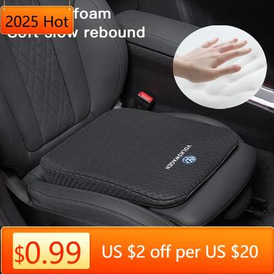Hot VW Car Accessories Ice Silk Seat Breathable Height Increasing Pad For Volkswagen R-Line R GTI Polo T5 T-ROC Golf Passat Scir