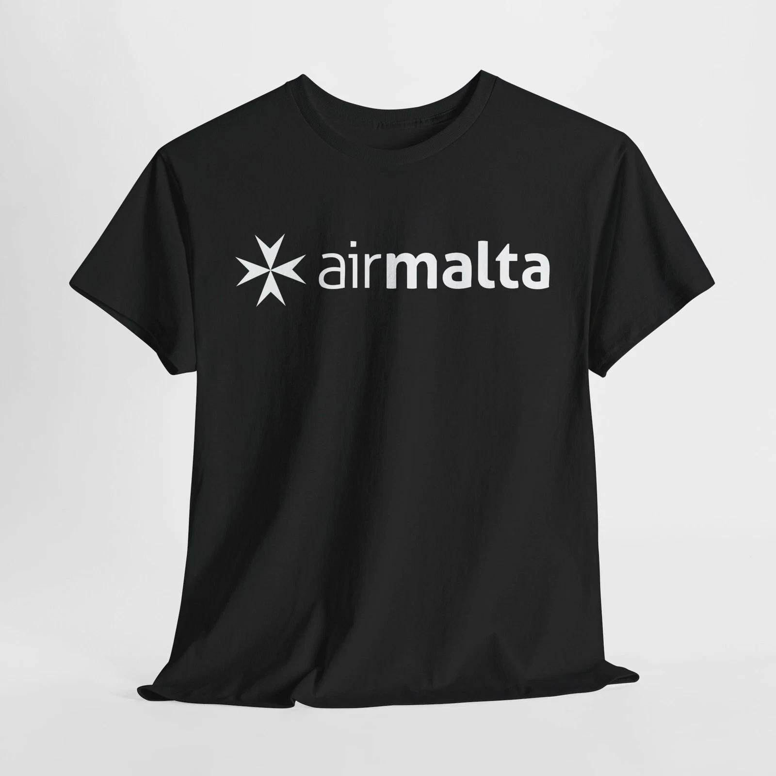 Air Malta White Logo Aviation Geek Airline T-shirt XXXL