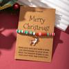 European and American Christmas popular soft pottery bracelet, elk snowman Christmas tree alloy pendant, gift jewelry