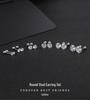 Sun-Inspired Zircon Cartilage Stud Earrings - Stainless Steel Four-Prong Set with Disc Design