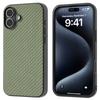 For iPhone 16 Plus Case Hybrid Phone Cover Carbon Fiber Texture