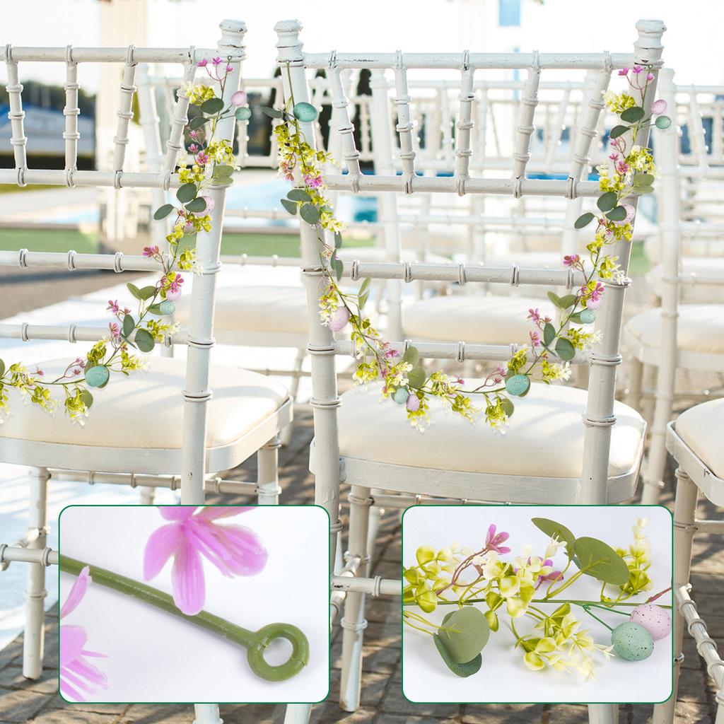 180CM Easter Egg Spring Artificial Rattan DIY Home Mantel Party Rustic Wall Festival Decoration