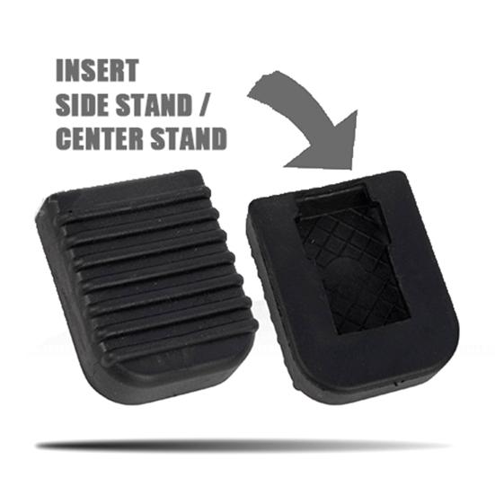 1/2/4Pcs Motorcycle Side Plate Kickstand Pad Wear Resistant Non-Slip Universal Fit Easy Installation Motorbike Kickstand Pad Foot Support Cover
