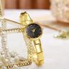 Kayequan Bamboo Bead Bracelet Watch For Women Quartz Movement Fashion Casual Jewelry
