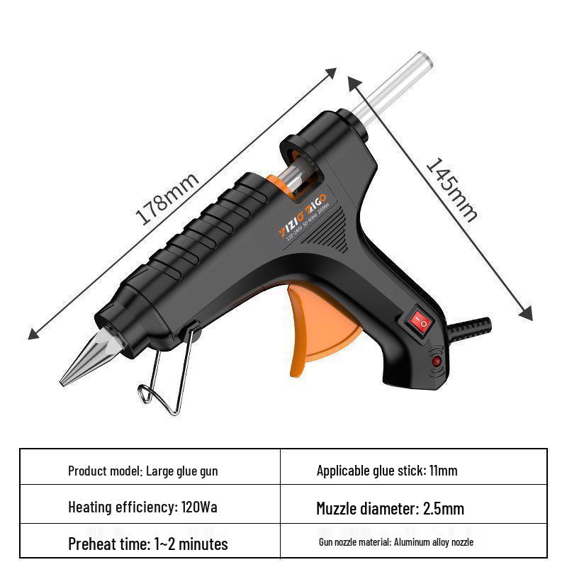 Compact Hot Melt Glue Gun for Students & Household Projects