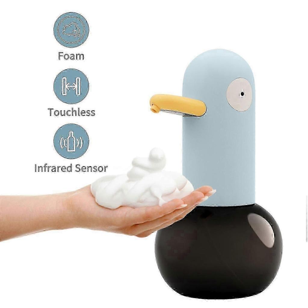 Dispenser automatico di sapone schiumogeno a forma di anatraDispenser di sapone schiumogeno senza contatto USBRicaricabile400ml-LG