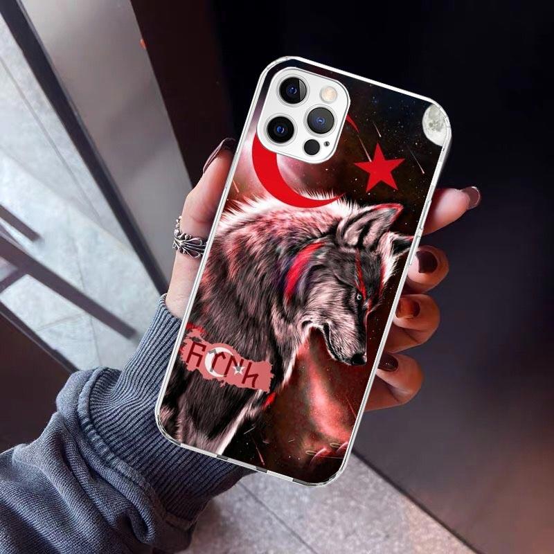 

Turkey Turkish Flag Phone Case For iPhone 17 Air 11 13 Mini 14 15 Plus 16 12 Pro Max 16E SE 7 8 Pattern Soft TPU Back Cover 17 iPhone 16 Plus