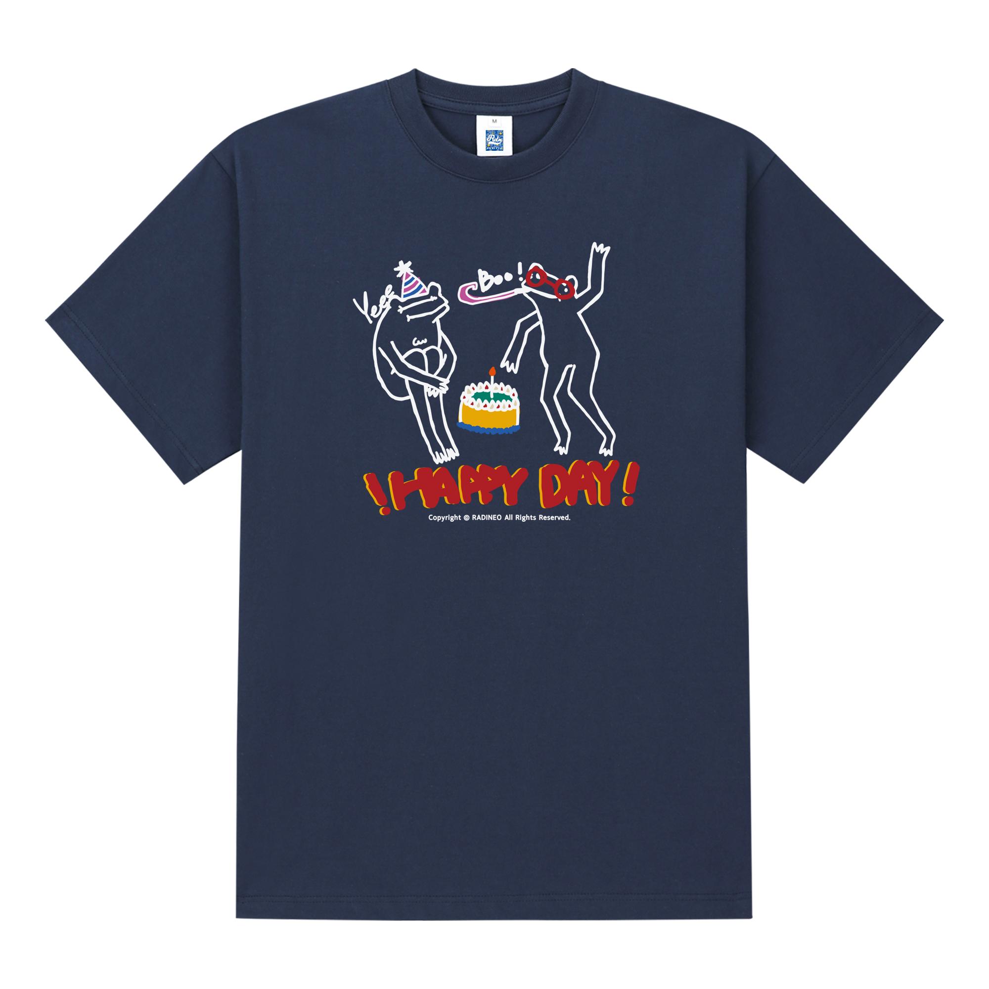 Radineo Happy Day Short Sleeve T-Shirt Navy M