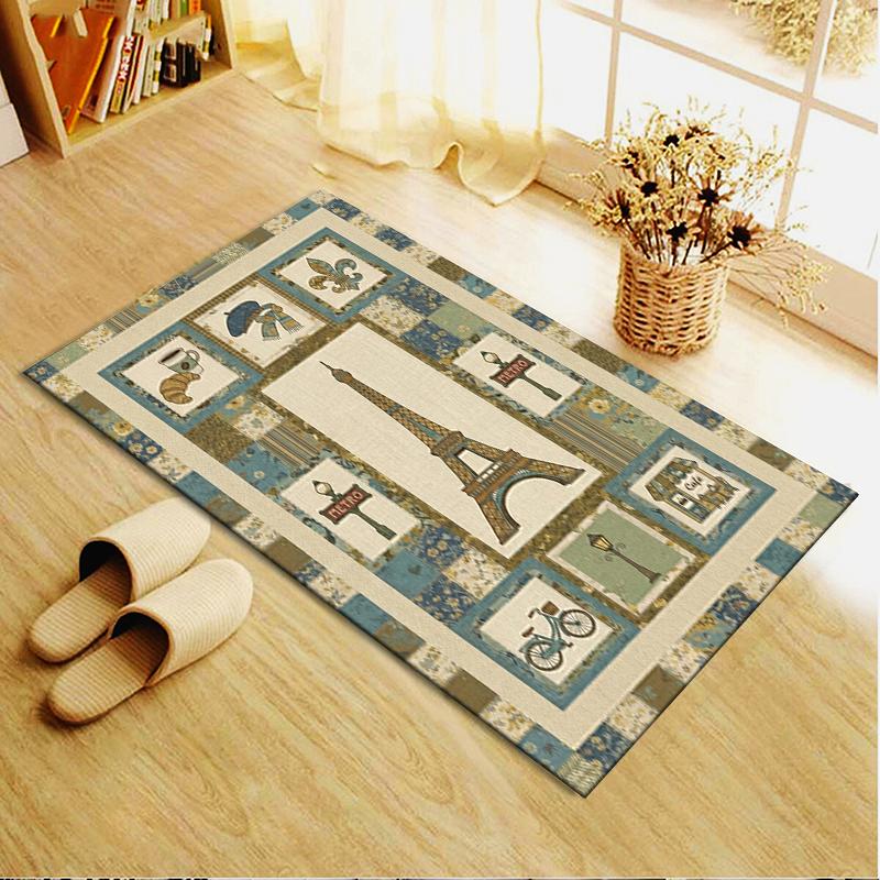 2025 New Paris Eiffel Tower Carpet Rug for Living Room Bedroom Home Sofa Decoration,Kids play Non-slip Floor Mat91
