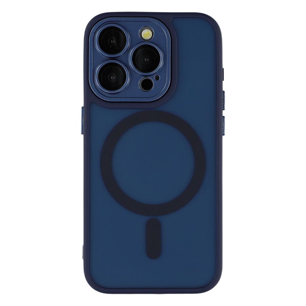 For iPhone 13 Pro Case Compatible with MagSafe PC+TPU Matte Phone Cover with Glass Lens Film
