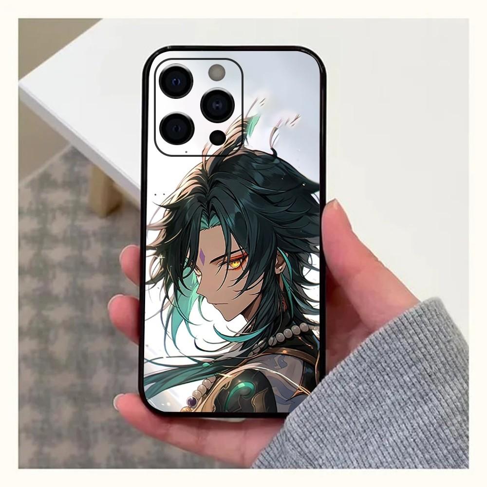 

Чехол для телефона Xiao Game G-Genshin для Apple iPhone 15,14,13,12,11,Pro,X,XS,Max,XR,Plus,Mini Мягкий черный чехол iPhone11