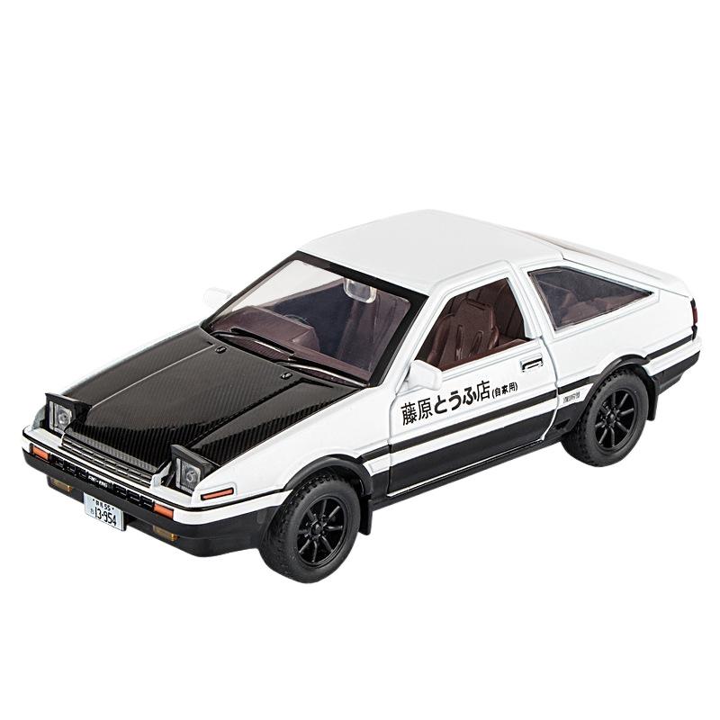 

Initial D 1/30 Toyota AE86 Truend JDM Спортивный автомобиль Сплав Литой Металлический Модель Автомобиля Звук и Свет Коллекция Jump The Light Хобби Мальчик чёрный