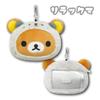 Hatayama Shoji Rilakkuma Dararakko Face Reel Pass Case Rilakkuma Commuter Pass Holder with IC Card Face Plush for H11 x 63203819 - Reel, Case, Shape,