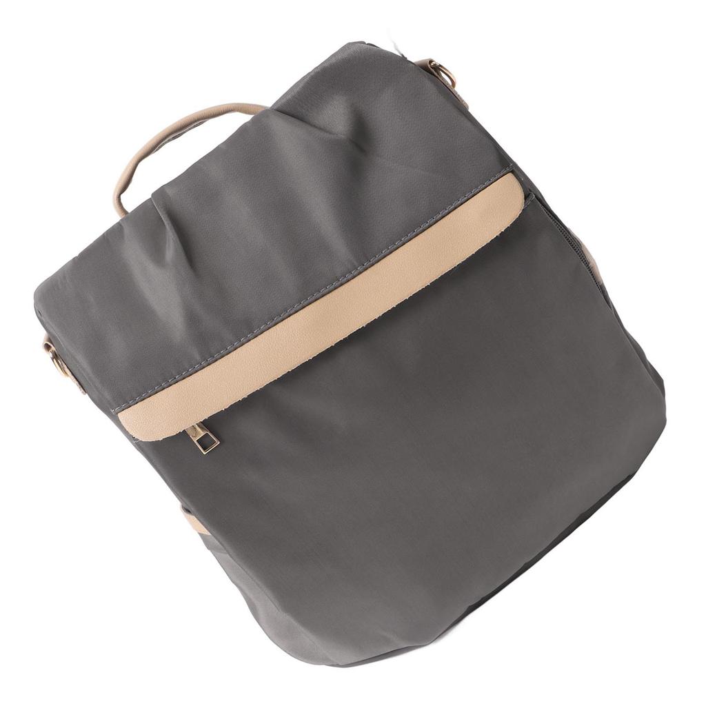 Backpack Fashion All Matched Style School Bag Large Capacity Waterproof Shoulder Knapsack Gray